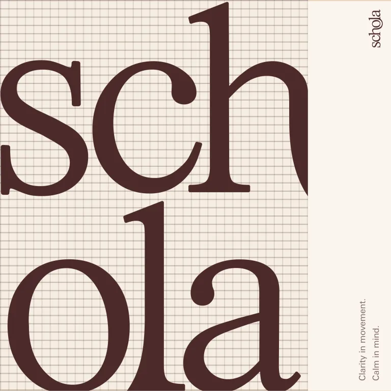 Schola typographic poster designs