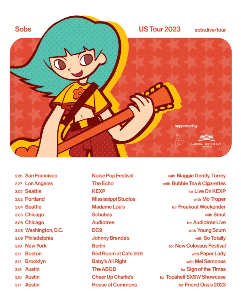 Sobs – Air Guitar tour poster art direction